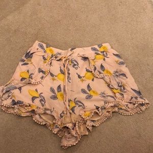 Floral flowy shorts